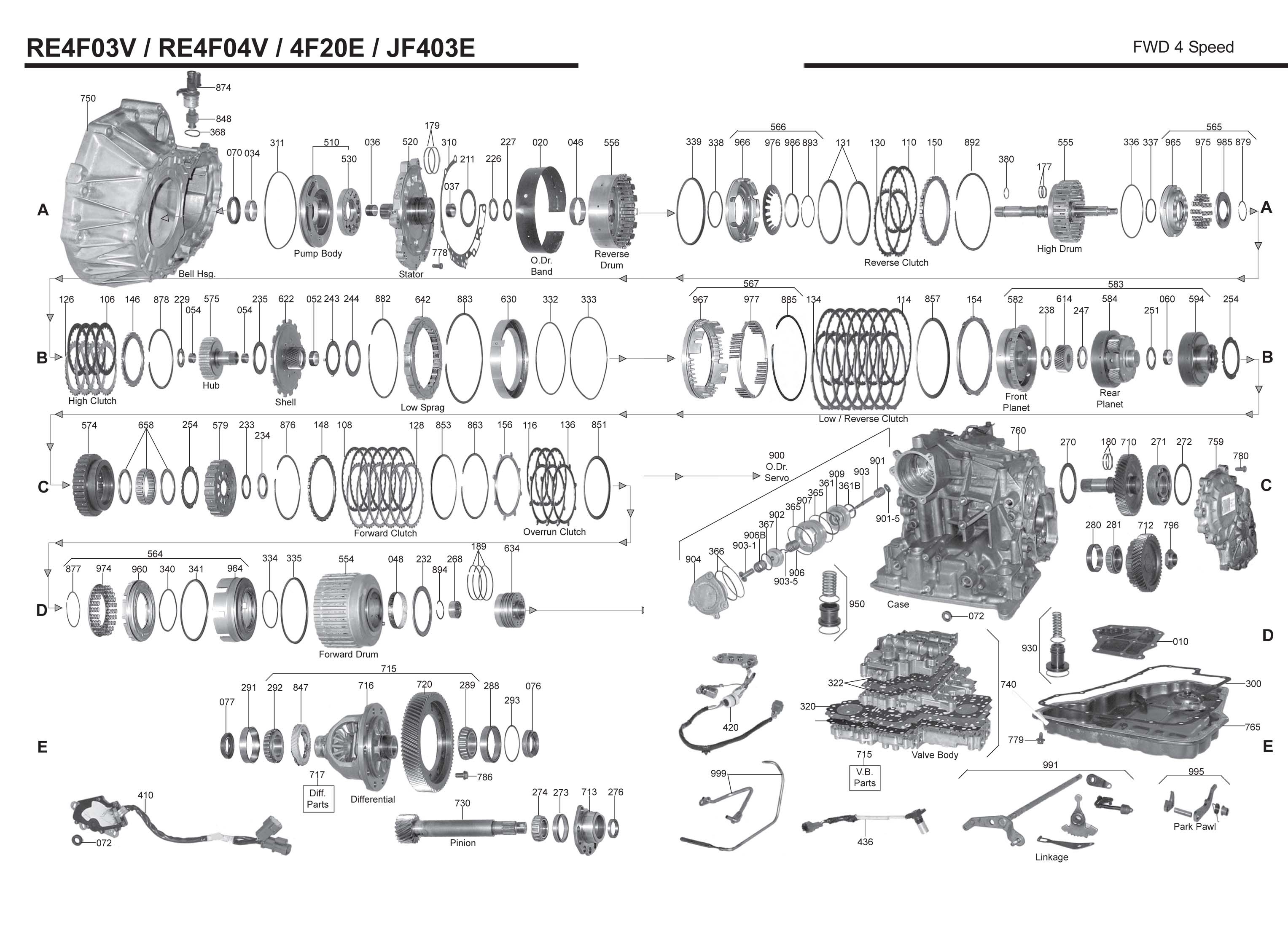 Jf420 engine parts