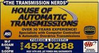 House Of Automatic Transmissions Inc