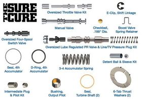 48RE  The Sure Cure® Kit Build up of release pressure during lockup; Converter bushing failure; Delayed engagement; Lockup shudder; Lube failures; Overheated converter; Poor cooler charge at idle; Poor detent & upshift control; Poor Forward & Reverse enga, A618, A518