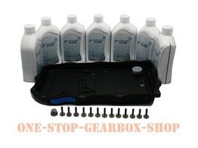 ZF 8HP70 Automatic transmission gearbox filter fluid service kit with 8L of oil, 8HP70, 8HP45