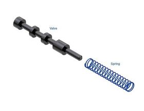 6T40 (Gen. 1), 6T40 (Gen. 2), 6T45 (Gen. 2), 6T45 (Gen.1), 6T50 (Gen. 1), 6T50 (Gen. 2)  Oversized TCC Control Valve Kit Excess TCC slip; Low converter & lube flow; Low cooler flow; Overheating; TCC apply & release concerns; TCC codes; TCC lining failure, 6T45E, 6T40E