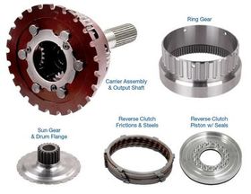 Powerglide  1.65 Extreme Planetary Assembly Kit Shaft Length Option: Short; Gear Process Level: Extreme; Material: 300M Rolled Spline Shaft; Flange Tooth Count: 24; Ratio: 1.65, POWERGLIDE, Transmission parts, tooling and kits