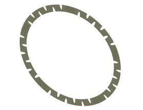 6R80, 280mm (Early)  Friction Ring Material: HTS; Outer Dia.: 9.500"; Inner Dia.: 8.250"; Thickness: 0.045", 6R80, 6HP26