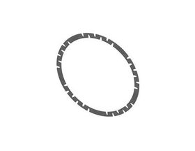 6R80, 280mm (Late) Two required Friction Ring Material: HTE, with Cut-outs; Outer Dia.: 10.400"; Inner Dia.: 9.200"; Thickness: 0.045", 6R80, 6HP26