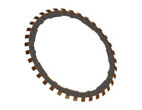 68RFE  Clutch Plate Tab Style: Bent External; Material: HTE; Thickness: 0.169"; Inner Dia.: 10.157"; Outer Dia.: 12.598"; Tab Count: 35, 68RFE, Transmission parts, tooling and kits