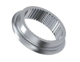 258mm LU (4T65-E)  Splined Insert Material: Hardened Steel; Hub Mount: Flanged; Pilot Type: Weld-In; Assembled Height: 0.454"; Height: 0.644"; Pilot Dia.: 2.315"; Internal Spline Tooth Count: 45, 4T65E, Transmission parts, tooling and kits