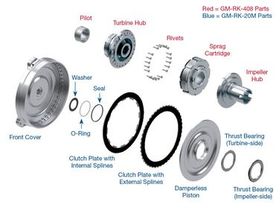 4L60-E, 4L65-E, 4L75-E (300mm) Performance Converter Street/Strip applications only. For use with GM 258mm Early stators only. 258mm Damperless Multi-Plate Racekit Unit Size: 300mm; Core: GM 258mm; Dampered: No; Lockup: Yes; Turbine Hub Input Spline Count, 4L65E, 4L60E