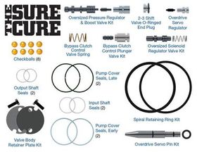 4R70E, 4R70W, 4R75E, 4R75W, AODE For AODE, fits '96-later only. The Sure Cure® Kit 2-3 Neutral; 4-3 Neutral; Band failure; Burnt OD band; Case damage; Clutch failure; Code 628; Delayed lockup; Delayed Reverse; Erratic Reverse pressure; Erratic shifts; Los, DQ380, Transmission parts, tooling and kits