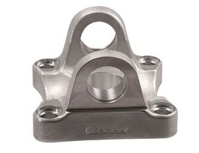   Flange Yoke Material: 6061-T6 Aluminum; Pilot Type: F; Driveline Series: 1350; Bolt Hole Dia.: 0.516"; Bolt Circle Dia.: 4.75"; Flange Face to Centerline: 1.750"; Weight (lbs): 1.270; Bolt Count: 4, A606, Transmission parts, tooling and kits