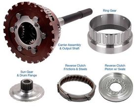 Powerglide  1.58 Ratio Extreme Planetary Assembly Kit Gear Process Level: Extreme; Material: HY-Tuf Rolled Spline; Shaft Length Option: OE; Flange Tooth Count: 24; Ratio: 1.58, POWERGLIDE, Transmission parts, tooling and kits