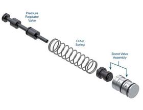 4R100, E4OD Fits Ford E40D and 4R100 with F1, F5, F8 and E9 stamped pump castings. Oversized Line-to-Lube Pressure Regulator Valve Kit High line pressure; Overheated converter; Code 62, 628, 1744; Engine stall on engagement in Reverse; Engine stumble on e, E4OD, 4R100