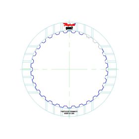 TH200-4R, TH325, TH325-4L GEN 2, Blue Plate Special Friction Clutch Plate, THM325, THM425