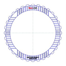 8HP45X, 8HP50Z, 8HP55 / 0BK, 8HP70, 8HP90 GPZ Friction Clutch Plate, 8HP50, 8HP45