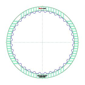 722.6 (W5A330, W5A580) GPZ Friction Clutch Plate, 722.7, Transmission parts, tooling and kits