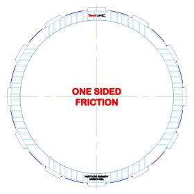 722.6 K1, B1 Single Sided, OD Spline GPZ Friction Clutch Plate, 722.7, Transmission parts, tooling and kits