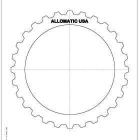 5R110W TorqShift Steel Clutch Plate, 5R110W, Transmission parts, tooling and kits