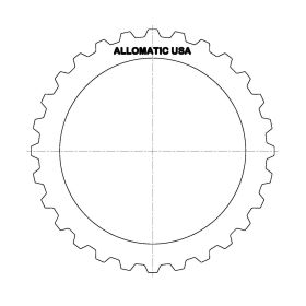 5R110W TorqShift Steel Clutch Plate, 5R110W, Transmission parts, tooling and kits
