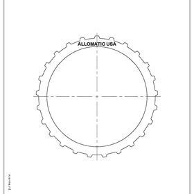 KM 170 SERIES, A4AF1, F4A32A, F4A-32-A, W4A32A Steel Clutch Plate, W4A33, F4A33