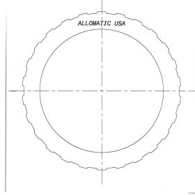 C6 Steel Clutch Plate, AWR6B45, Transmission parts, tooling and kits