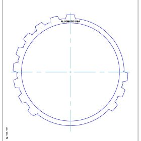 4F27E, J39A, FN4A-EL Steel Clutch Plate, 4F27E, Transmission parts, tooling and kits