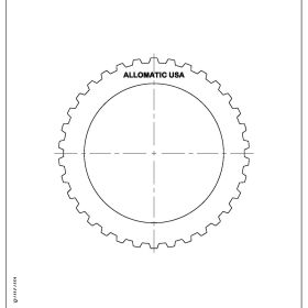 AOD, AODE, 4R70E, 4R70W, 4R75W Steel Clutch Plate, 4R75W, AODE