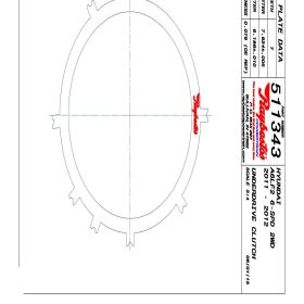 A6LF1, A6LF2 Steel Clutch Plate, A6LF2, A6LF1