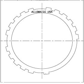 TH700-R4, 4L60, 4L60E, 4L65E, 4L70E Steel Clutch Plate, 4L65E, 4L60E