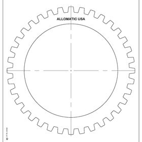 LT1000, LT2000, LT2400 SERIES Steel Clutch Plate, Allison 2000, Transmission parts, tooling and kits