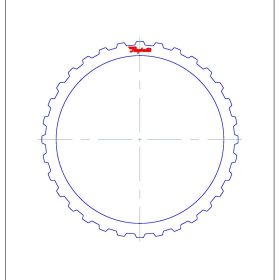 JF506E, 5F31, 5F31J, 09A, AG5, RE5F01A Steel Clutch Plate, JF506E, Transmission parts, tooling and kits