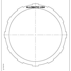 722.6 (96-ON), NAG1 (W5A380) (04-ON) Steel Clutch Plate, 722.7, Transmission parts, tooling and kits