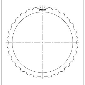 722.6 (96-ON), NAG1 (W5A380) (04-ON) Steel Clutch Plate, 722.7, Transmission parts, tooling and kits