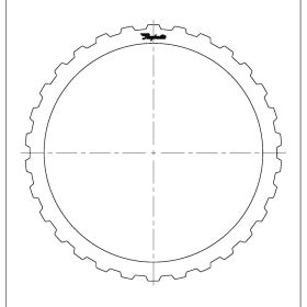 722.6 (96-ON), NAG1 (W5A380) (04-ON) Steel Clutch Plate, 722.7, Transmission parts, tooling and kits