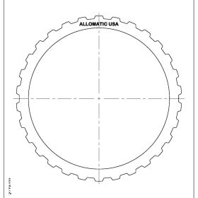 722.6 (W5A330, W5A580) Steel Clutch Plate, 722.7, Transmission parts, tooling and kits