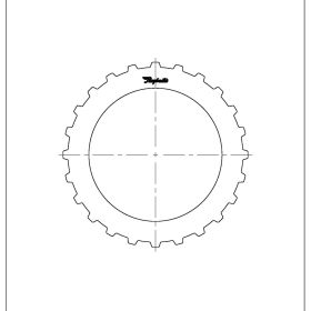 722.6 (96-ON), NAG1 (W5A380) (04-ON) Steel Clutch Plate, 722.7, Transmission parts, tooling and kits