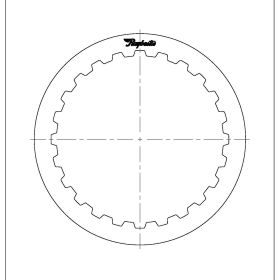 722.6 (96-ON), NAG1 (W5A380) (04-ON) Steel Clutch Plate, 722.7, Transmission parts, tooling and kits