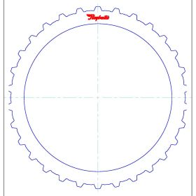 722.6 (96-ON), NAG1 (W5A380) (04-ON) Steel Clutch Plate, 722.7, Transmission parts, tooling and kits
