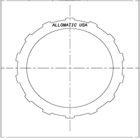 TH250, TH250C, TH350, TH350C, TH375B Steel Clutch Plate, THM350, THM250