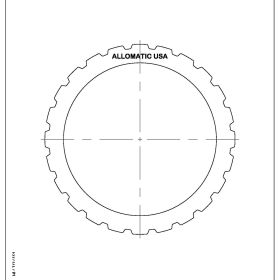 R4AX-EL, 4EAT, EC-8 Steel Clutch Plate, 4EAT, Transmission parts, tooling and kits