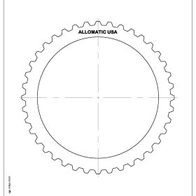 U140E, U140F, U150E, U151E, U240, U240E, U241F, U250E Steel Clutch Plate, U241E, U140E