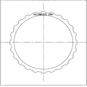 R4A-EL Steel Clutch Plate, RE4R01A, Transmission parts, tooling and kits