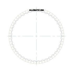A760E, A760F, A760H, A761E Rear High Energy Friction Clutch Plate, A761E, A760E