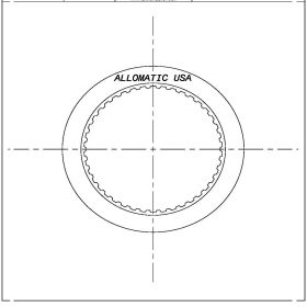 AOD, AODE, 4R70E, 4R70W, 4R75W Direct, Commercial Friction Clutch Plate, 4R75W, AODE