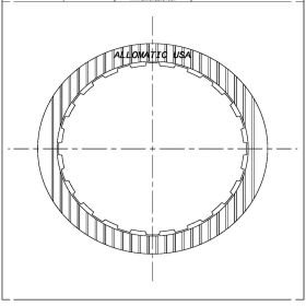 TH250, TH250C, TH350, TH350C, TH375B Forward, Direct TH250C Friction Clutch Plate, THM350, THM250