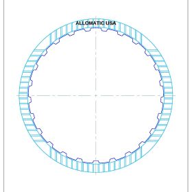 TH250, TH250C, TH350, TH350C, TH375B Low, Reverse Friction Clutch Plate, THM350, THM250