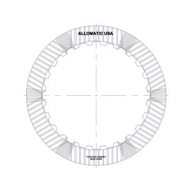 6HP19, 6HP19A, 6HP19X, 6HP21, 6HP21X, 09L C Clutch (2-6) High Energy Friction Clutch Plate, 6HP21, 6HP19