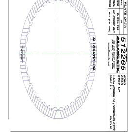 6F35 GEN 2 (2012-ON) 1, 2, 3, 4 Forward, 2, 6 Intermediate Clutch High Energy Friction Clutch Plate, 6F35, Transmission parts, tooling and kits