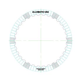 6R140 Direct, Intermediate (Waved) Friction Clutch Plate, 6R140, Transmission parts, tooling and kits