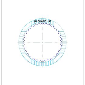 4F27E, J39A, FN4A-EL 3-4 Single Sided, Internal Spline (Mazda Only) High Energy Friction Clutch Plate, 4F27E, Transmission parts, tooling and kits