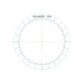 5HP24, 5HP24A F (Overdrive/5th) Clutch (Flat) High Energy Friction Clutch Plate, 5HP24A, 5HP24