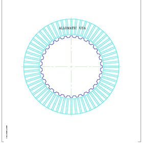 4T65E 4th, Single Sided, ID Spline (Volvo Only) Friction Clutch Plate, 4T65E, Transmission parts, tooling and kits